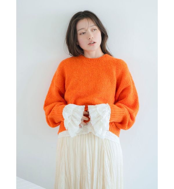 Ungrid「カラーモヘヤ混ルーズニット」|ニット・セーター|