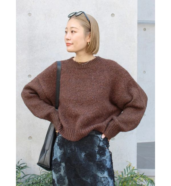 Ungrid「カラーモヘヤ混ルーズニット」|ニット・セーター|
