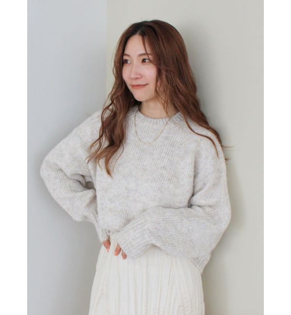 Ungrid「カラーモヘヤ混ルーズニット」|ニット・セーター|