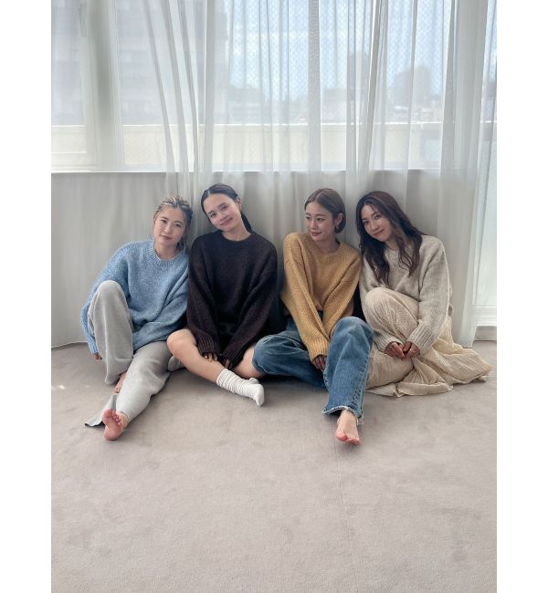 Ungrid「カラーモヘヤ混ルーズニット」|ニット・セーター|