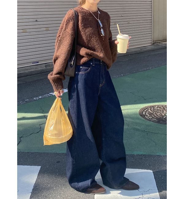 Ungrid「カラーモヘヤ混ルーズニット」|ニット・セーター|