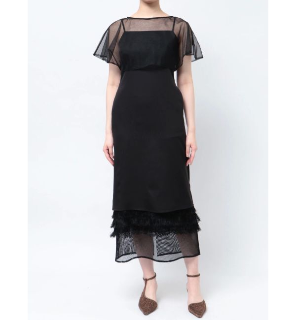 LAGUNAMOON「LADYレイヤードテクスチャーワンピース」|ドレス|