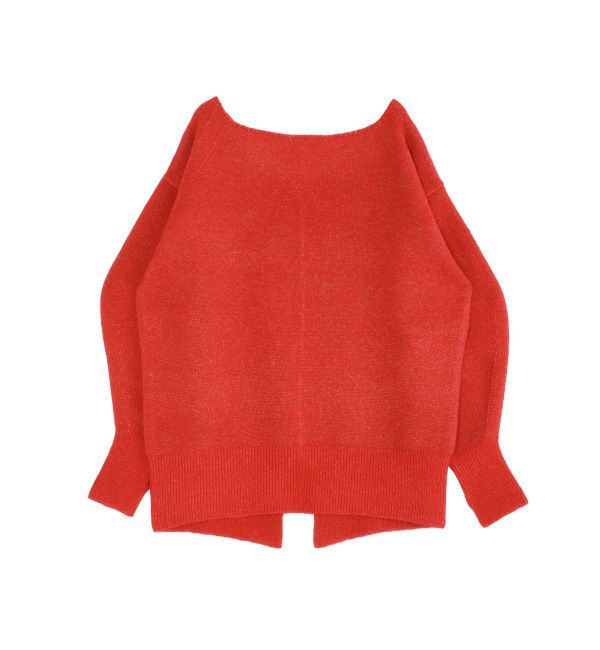 LAGUNAMOON「【WEB限定】ラメニットプルオーバー」|ニット・セーター|レッド