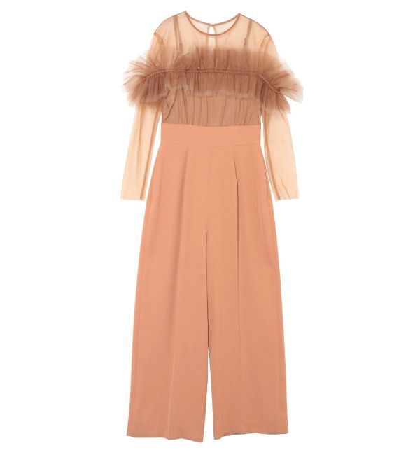 LAGUNAMOON「LADYフリルオフショルコンビネゾン」|ドレス|