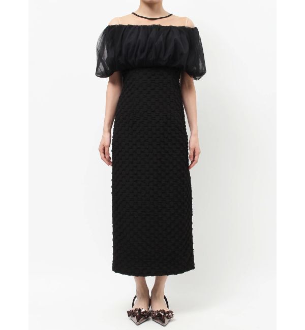 LAGUNAMOON「LADYチュールオフショルIラインドレス」|ドレス|