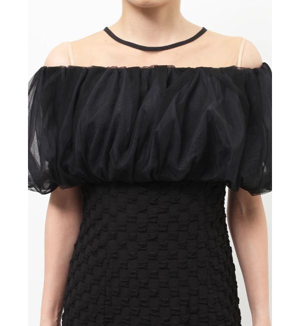 LAGUNAMOON「LADYチュールオフショルIラインドレス」|ドレス|