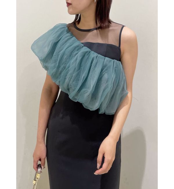 LAGUNAMOON「LADYチュールオフショルIラインドレス」|ドレス|