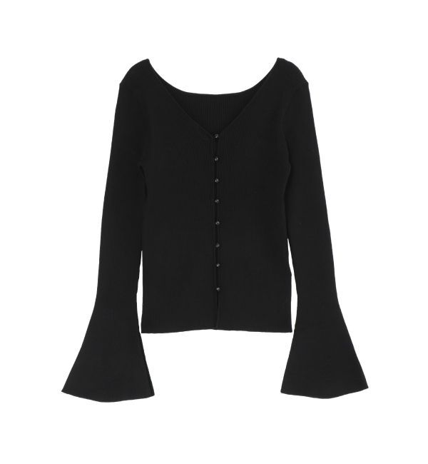 LAGUNAMOON「フレアスリーブ2WAYニットプルオーバー」|ニット・セーター|