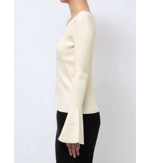 LAGUNAMOON「フレアスリーブ2WAYニットプルオーバー」|ニット・セーター|