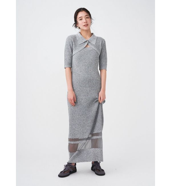 LAGUNAMOON「【追加生産】クロップドカーデセットニットワンピース」|ワンピース|