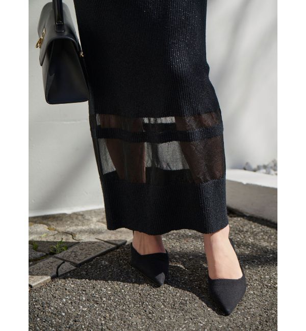 LAGUNAMOON「【追加生産】クロップドカーデセットニットワンピース」|ワンピース|