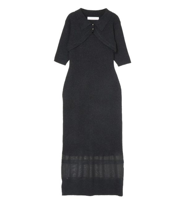 LAGUNAMOON「【追加生産】クロップドカーデセットニットワンピース」|ワンピース|