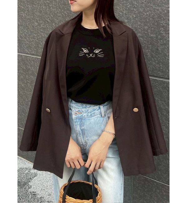 LAGUNAMOON「LAGUNA CATラインニットプルオーバー」|ニット・セーター|