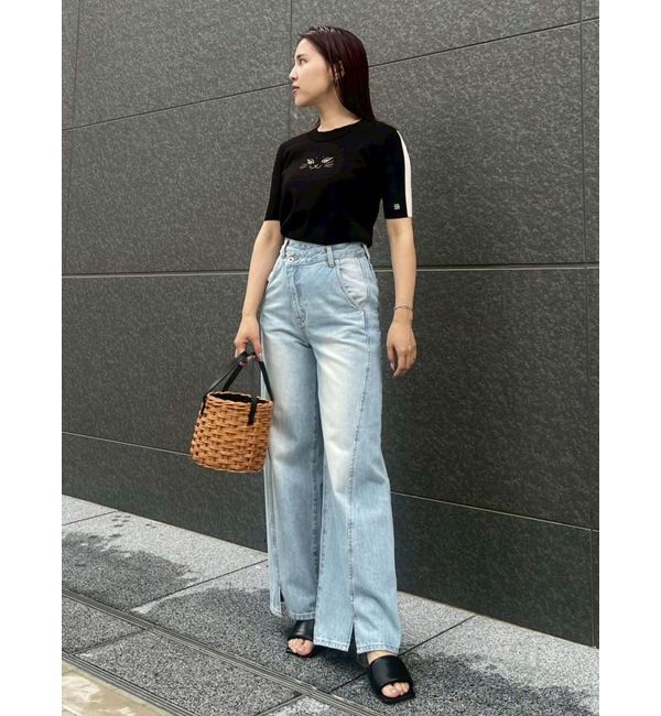 LAGUNAMOON「LAGUNA CATラインニットプルオーバー」|ニット・セーター|