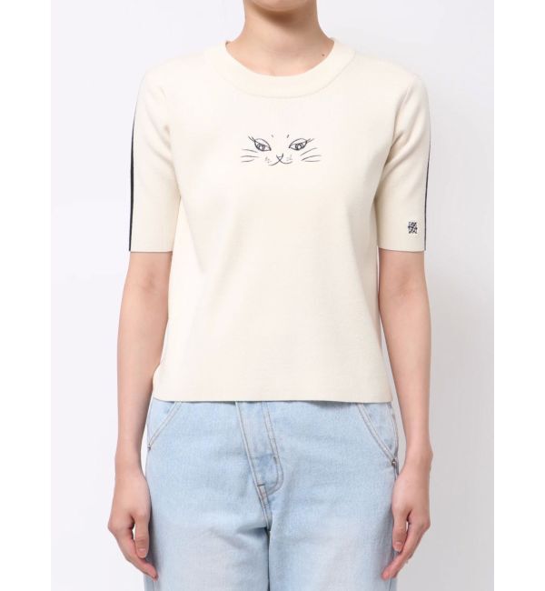 LAGUNAMOON「LAGUNA CATラインニットプルオーバー」|ニット・セーター|