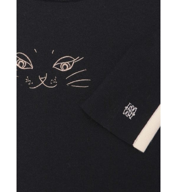 LAGUNAMOON「LAGUNA CATラインニットプルオーバー」|ニット・セーター|