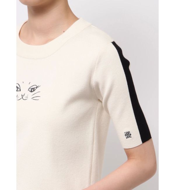 LAGUNAMOON「LAGUNA CATラインニットプルオーバー」|ニット・セーター|