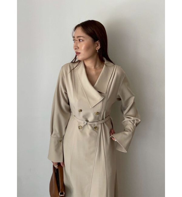 LAGUNAMOON「アシンメトリーカラーナローフレアワンピース」|ワンピース|