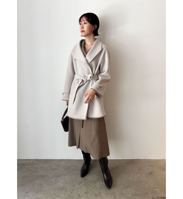 LAGUNAMOON「アシンメトリーカラーナローフレアワンピース」|ワンピース|