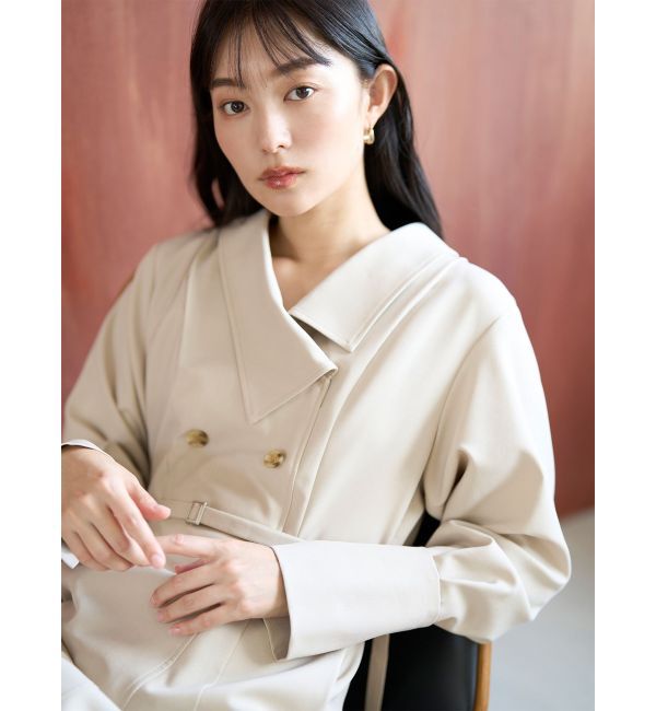 LAGUNAMOON「アシンメトリーカラーナローフレアワンピース」|ワンピース|