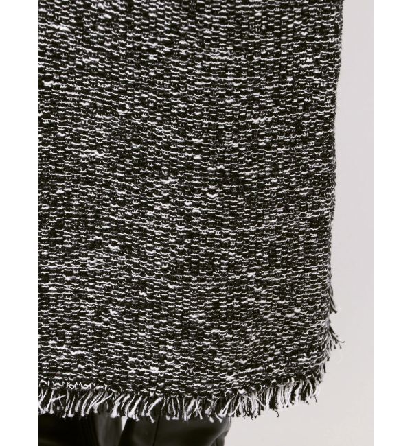 LAGUNAMOON「ニットツイードフリンジジャンパースカート」|ジャンパースカート|