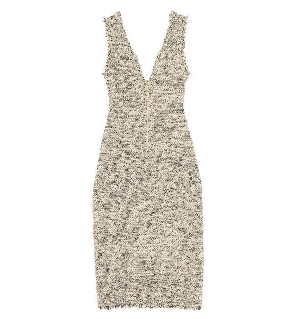 LAGUNAMOON「ニットツイードフリンジジャンパースカート」|ジャンパースカート|