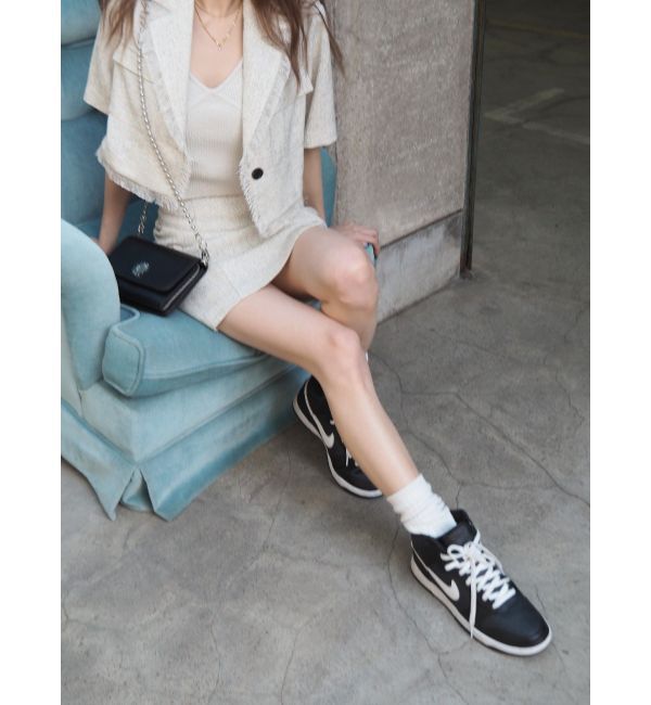 EVRIS「サマーツイードミニスカート【セットアップ着用可能】」|スカート|