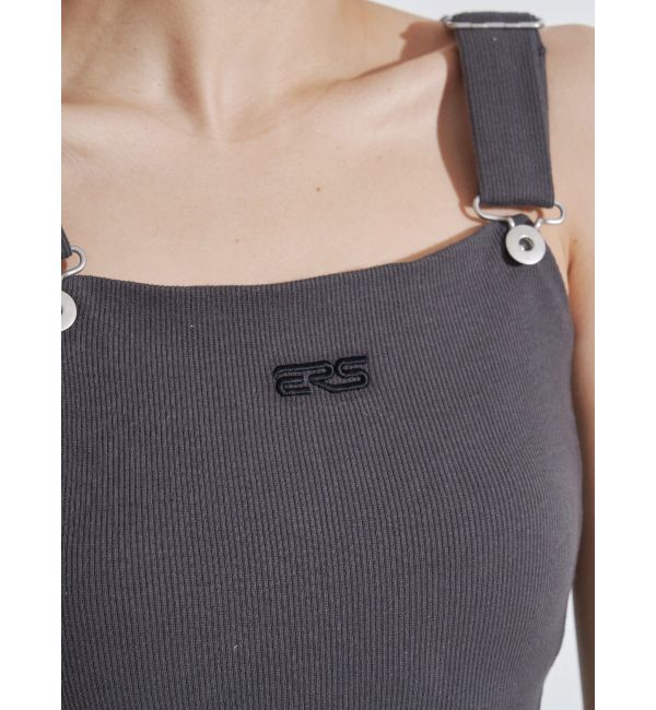 EVRIS「ワンポイントリブジャンスカ」|ジャンパースカート|