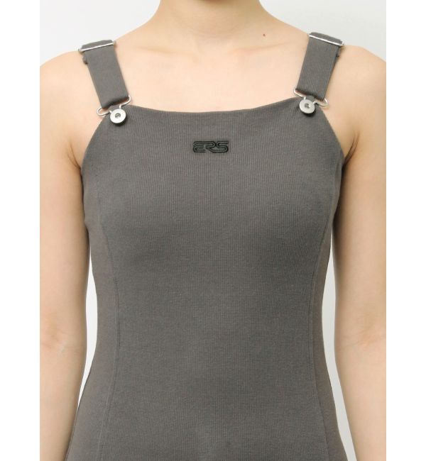 EVRIS「ワンポイントリブジャンスカ」|ジャンパースカート|