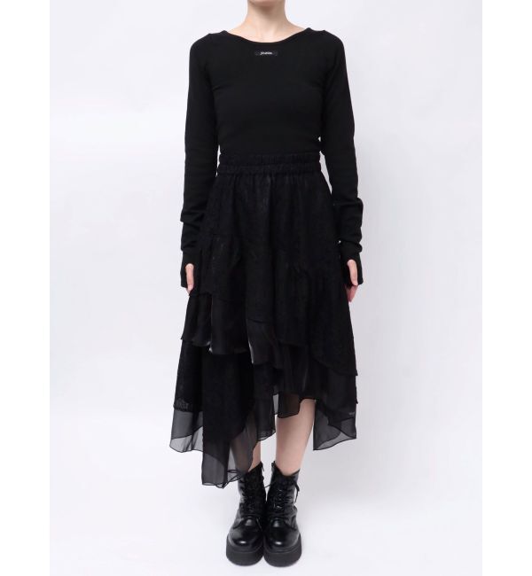 jouetie「レースアシメフリルスカート」|スカート|