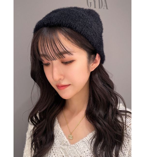 GYDA「Symmetry GYDAシャギーニットCAP」|ニット帽|