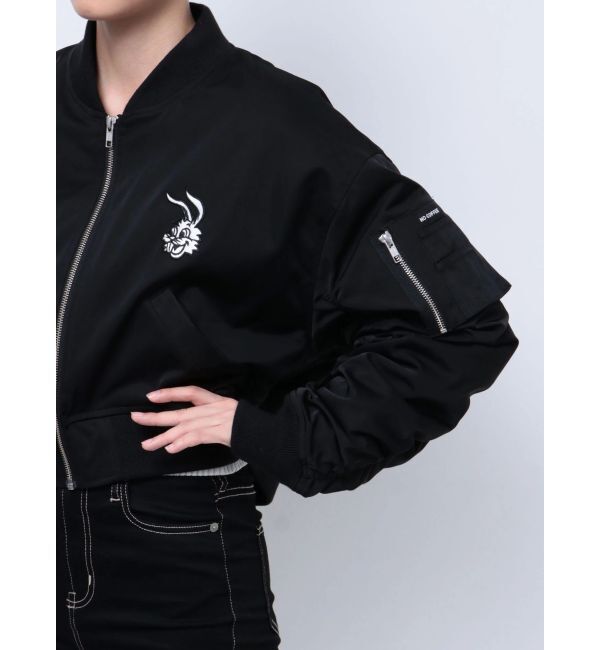 GYDA「NO COFFEE NO GYDAショートMA1」|ブルゾン・スタジャン|