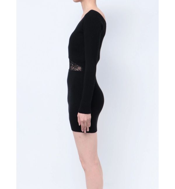 GYDA「ウエストレース2WAYテレコニットワンピース」|ワンピース|