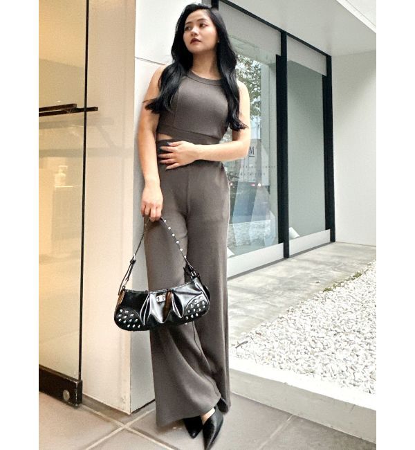 GYDA「バックZIPテレコロンパース」|オールインワン|