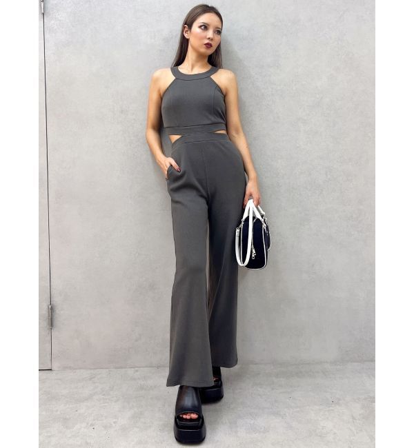 GYDA「バックZIPテレコロンパース」|オールインワン|