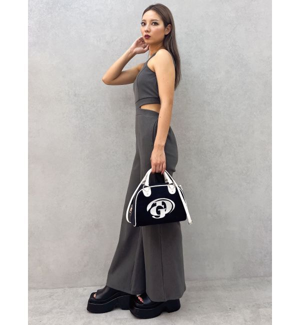 GYDA「バックZIPテレコロンパース」|オールインワン|