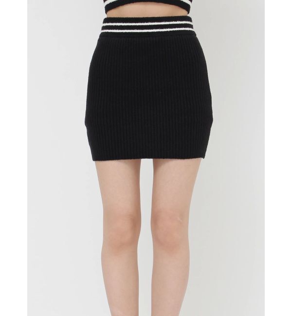 GYDA「ラインパイルスカートライクショートパンツ」|スカート|