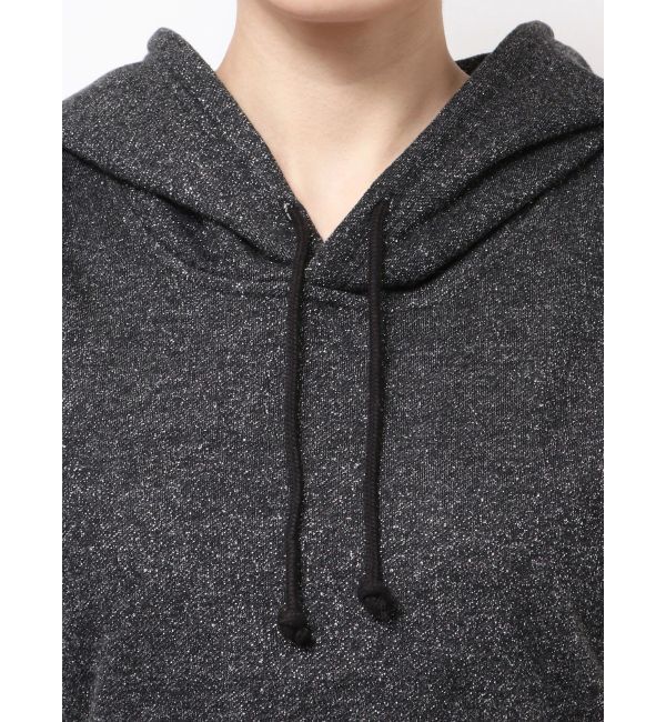 GYDA「GG GLITTERノースリショートスウェットパーカー」|パーカー|