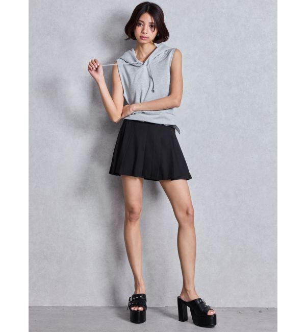 GYDA「GG GLITTERノースリショートスウェットパーカー」|パーカー|