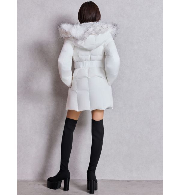 GYDA「GDベルト付きロングダウンコート」|ダウン|