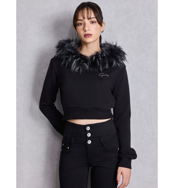 GYDA「Gyda bijouファーパーカー」|パーカー|