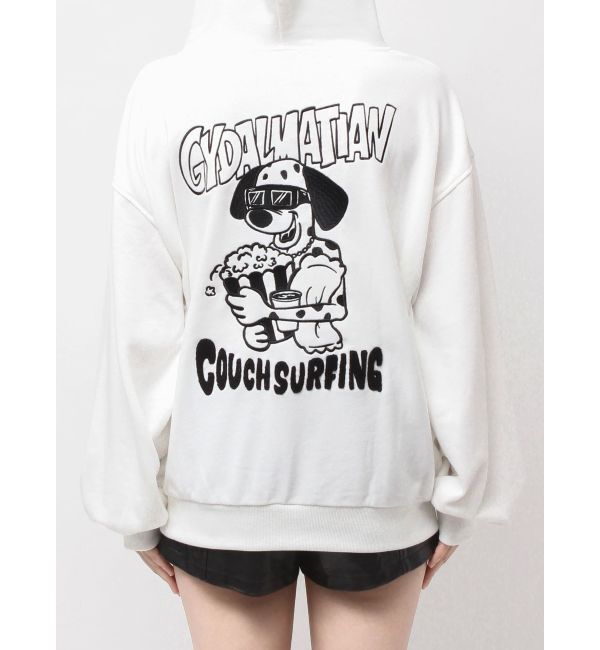 GYDA「COUCH SURFING GYDALMATIANスウェットパーカー」|パーカー|