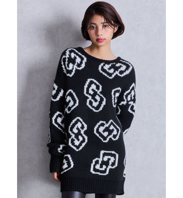 GYDA「GG FRAME ニットトップス」|ニット・セーター|