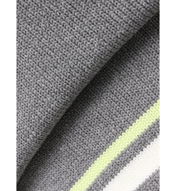 GYDA「スキッパーPOLOボーダーニットトップス」|ニット・セーター|