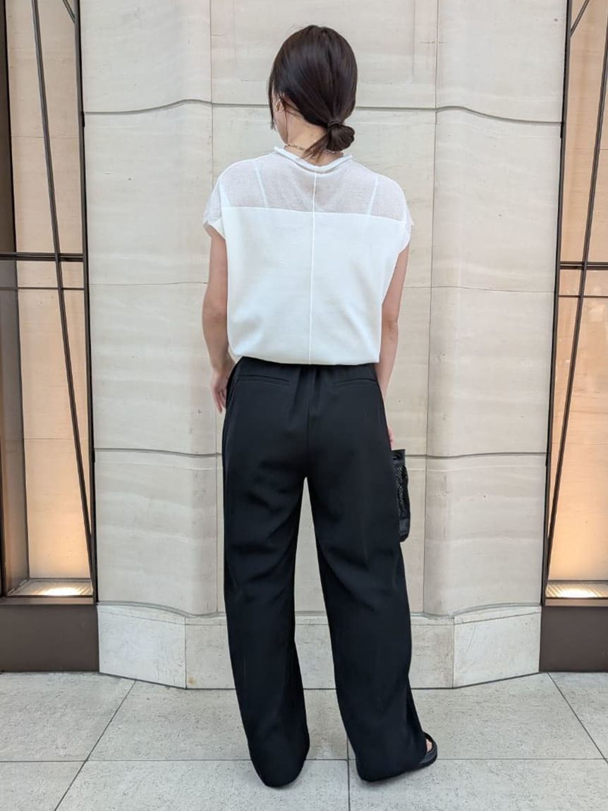 Mila Owen「【UV加工】ドライタッチペーパーバッグパンツ」|チノ|