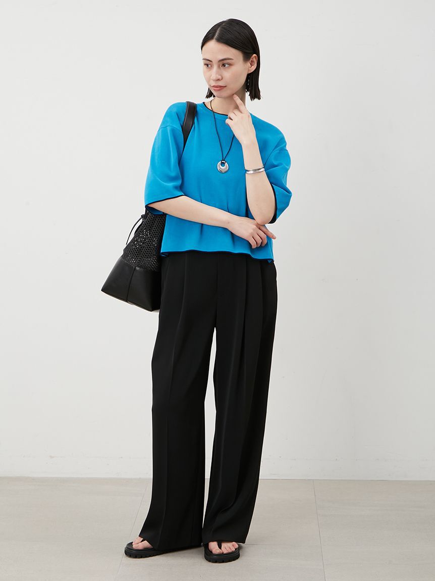 Mila Owen「【UV加工】ドライタッチペーパーバッグパンツ」|チノ|