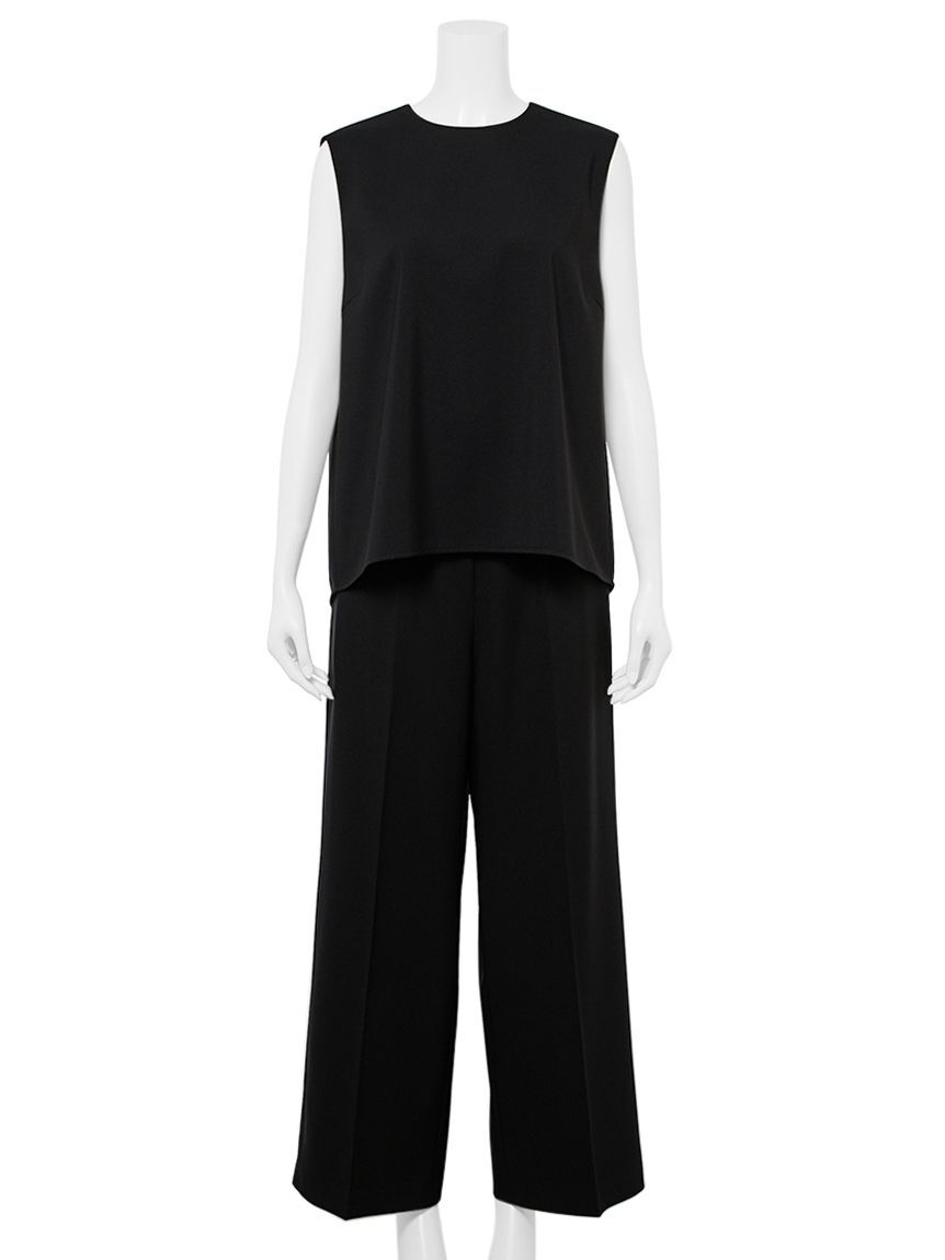 Mila Owen「【セットアイテム】ノースリトップスワイドパンツSET UP」|ワンピース|