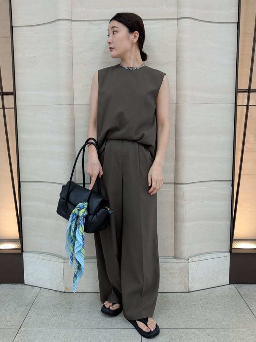 Mila Owen「【セットアイテム】ノースリトップスワイドパンツSET UP」|ワンピース|BRW