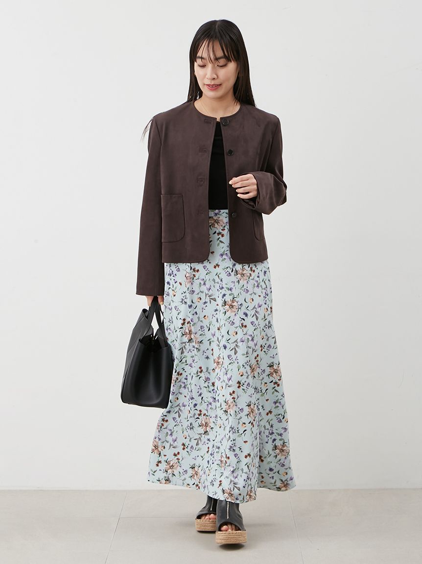 Mila Owen「フラワープリントエスカルゴナロースカート」|スカート|