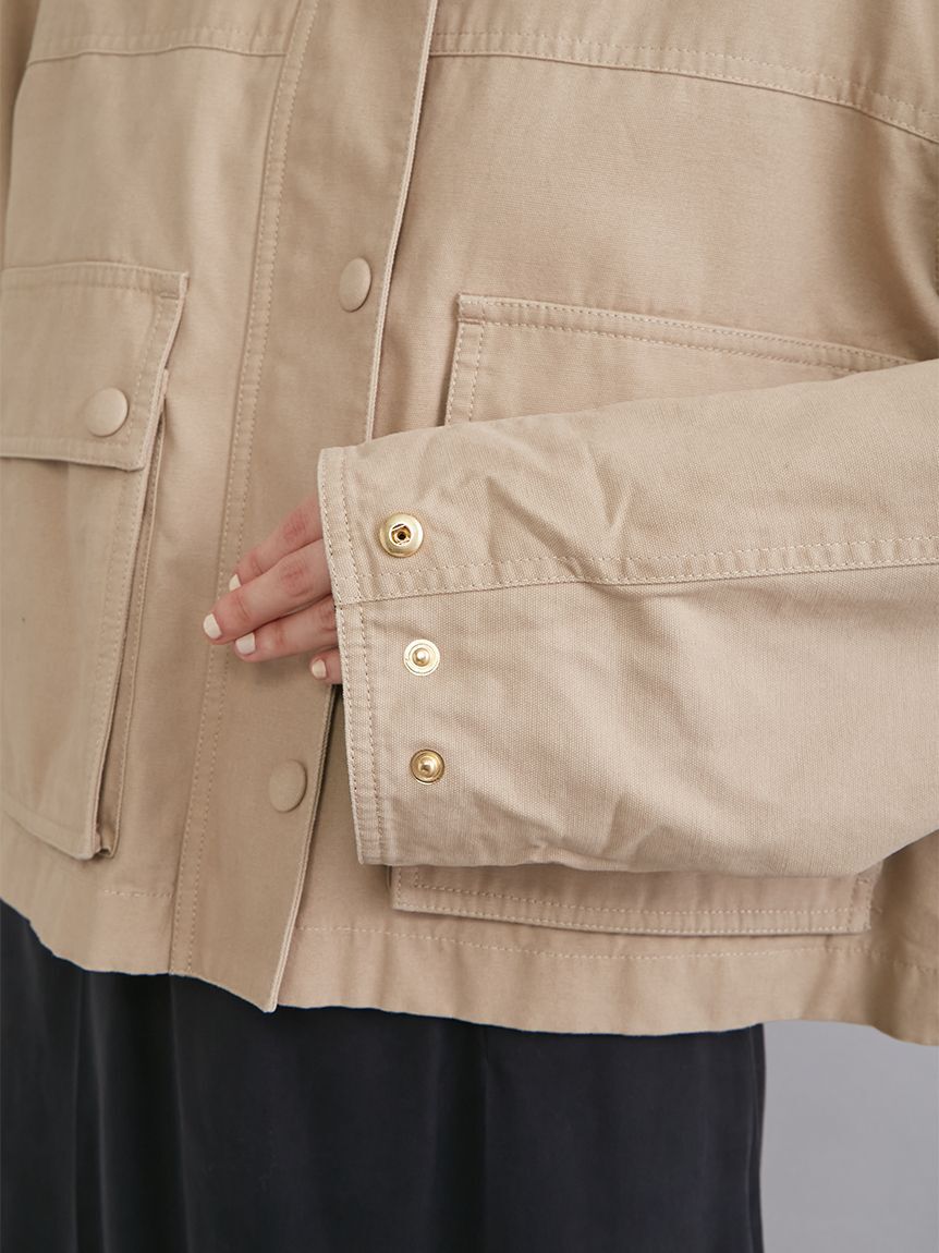 Mila Owen「ショートテントシルエットハンティングジャケット」|ミリタリージャケット|